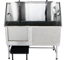 Load image into Gallery viewer, 62&quot; Stainless Steel Dog Grooming Tub -Free shipping
