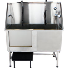 Load image into Gallery viewer, 50&quot; Stainless Steel Dog Grooming Tub -Free shipping
